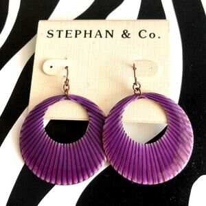 4 for $20 Stephan & Co. Purple Earrings